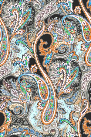 佩斯利印花华亿平台图片