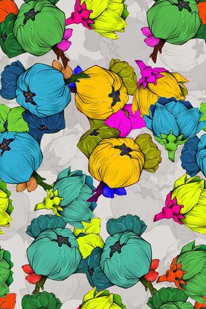 花朵印花华亿平台图片