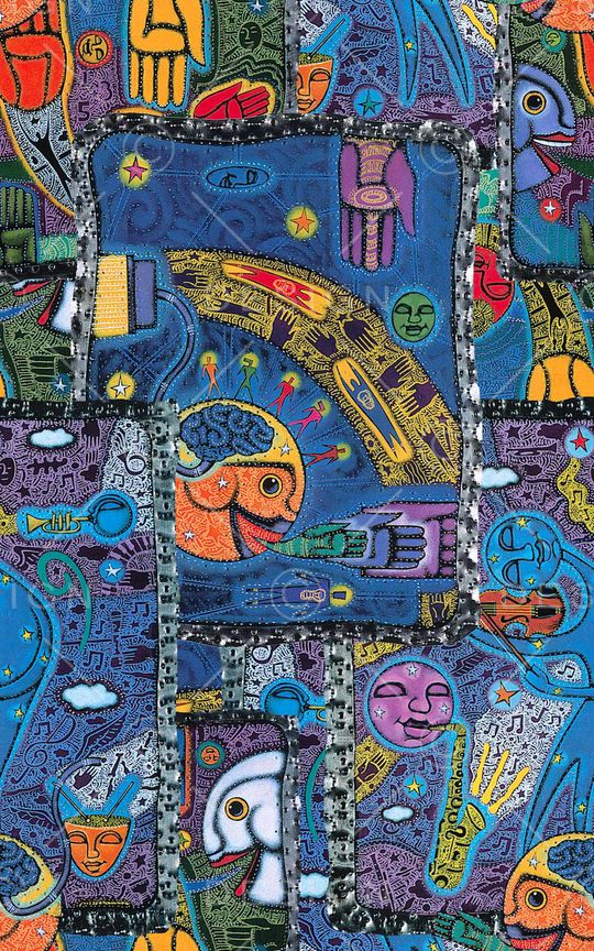 抽象印花华亿平台图片