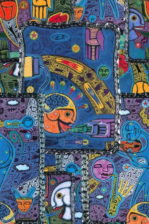 抽象印花华亿平台图片