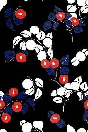 树叶印花华亿平台图片