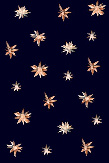 抽象手绘满版花卉印花华亿平台图片