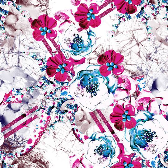 女装连衣裙外套T恤抽象印花华亿平台图片