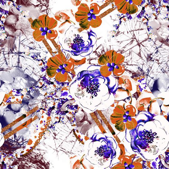 女装连衣裙外套T恤抽象印花华亿平台图片