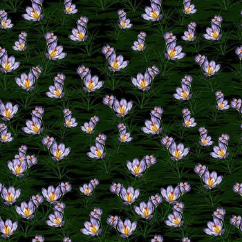 709788-3D立体花卉草地黑