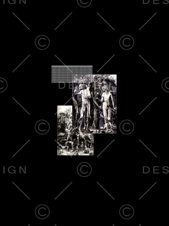 速写风格数码图印花华亿平台图片