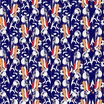 709844-涂鸦密集人群蓝