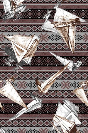 条纹印花华亿平台图片