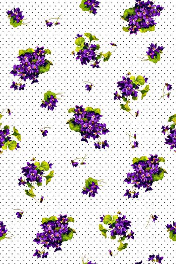 抽象手绘满版花卉印花华亿平台图片