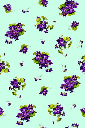 抽象手绘满版花卉印花华亿平台图片