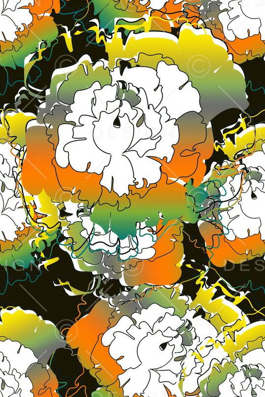 乱花印花华亿平台图片