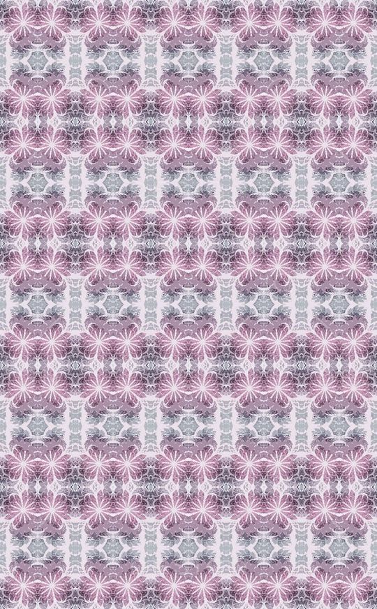 抽象花卉组合印花华亿平台图片