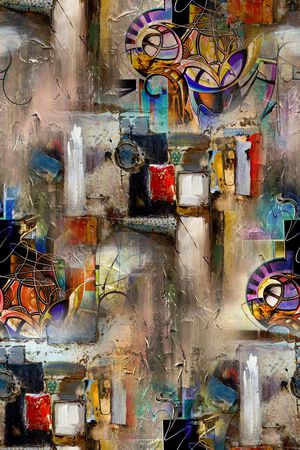 抽象印花华亿平台图片