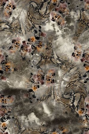 手绘印花华亿平台图片