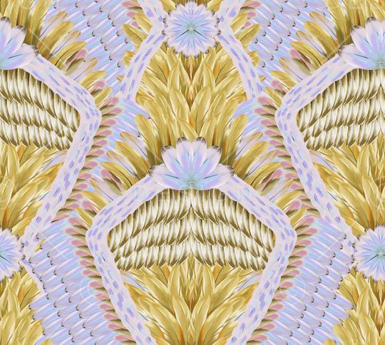 手绘时尚印花印花华亿平台图片