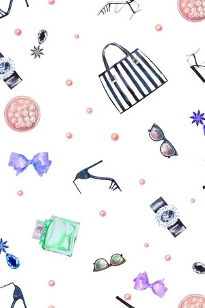 手绘配饰印花华亿平台图片