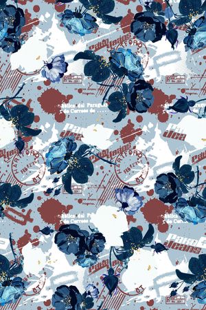 花朵印花华亿平台图片