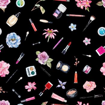 710220-手绘化妆品手绘花卉