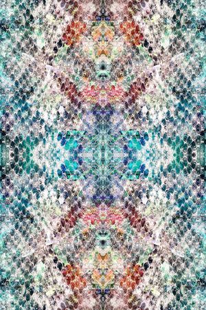 仿真蛇纹印花华亿平台图片