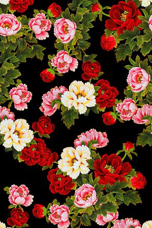 复古范中国风印花华亿平台图片