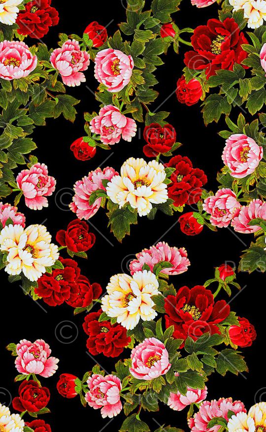 复古范中国风印花华亿平台图片