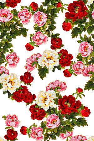 复古范中国风印花华亿平台图片