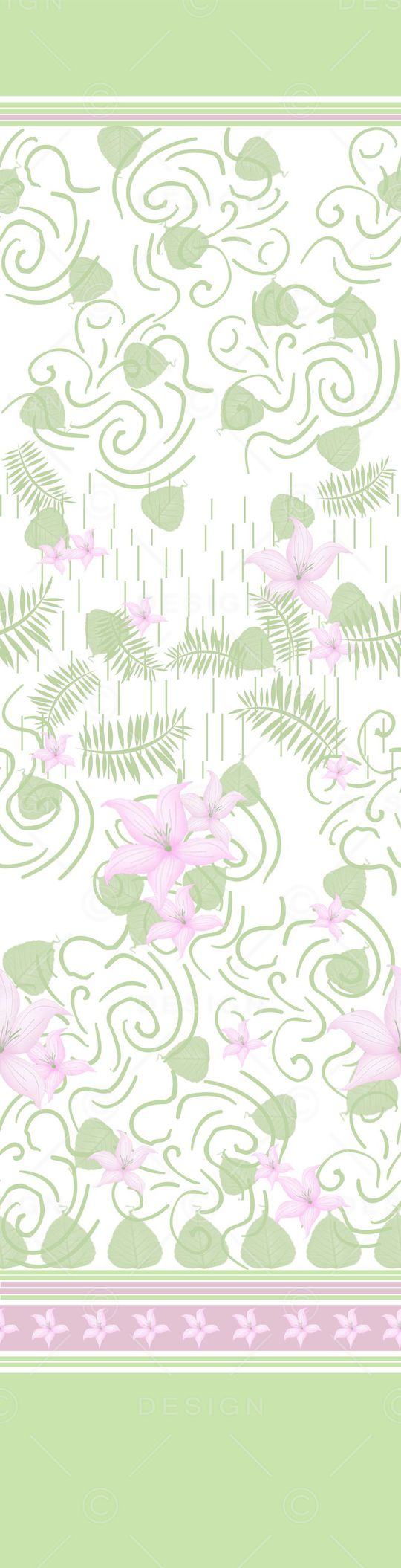 花卉。色彩搭配：柔和印花华亿平台图片