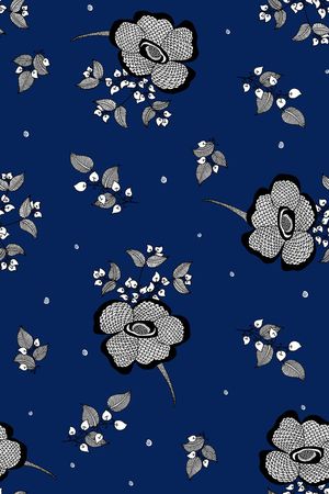 抽象花卉印花华亿平台图片