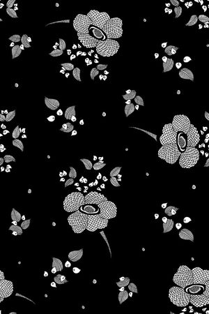 抽象花卉印花华亿平台图片