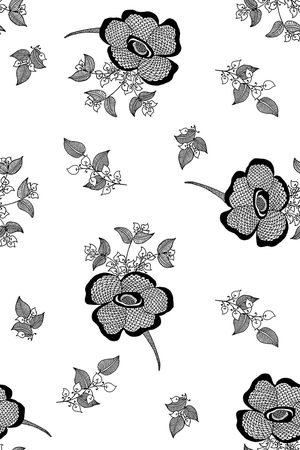 抽象花卉印花华亿平台图片