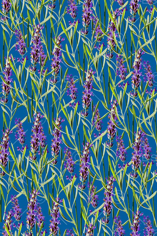 抽象手绘满版花卉印花华亿平台图片