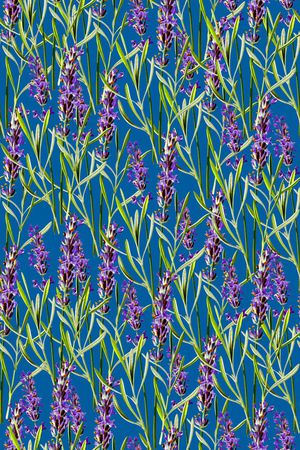 抽象手绘满版花卉印花华亿平台图片