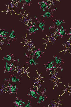 小碎花印花华亿平台图片