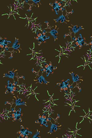 小碎花印花华亿平台图片