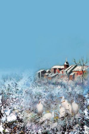 白鹭印花华亿平台图片