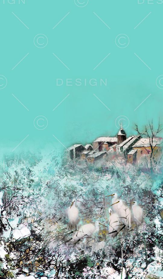 白鹭印花华亿平台图片