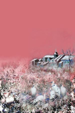 白鹭印花华亿平台图片