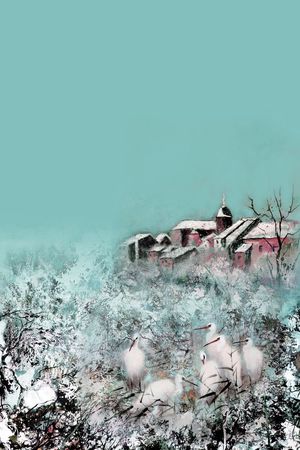 白鹭印花华亿平台图片