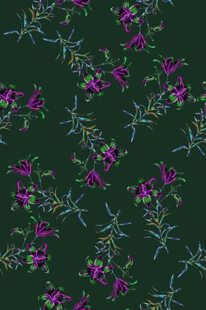 小碎花印花华亿平台图片