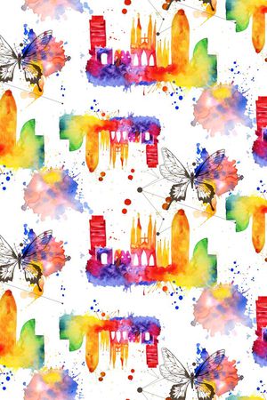 蝴蝶印花华亿平台图片