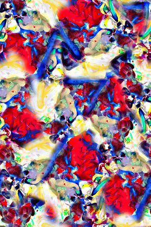 抽象手绘大头笔水彩画油画数码印花印花华亿平台图片