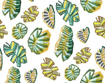 抽象植物印花华亿平台图片