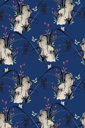 兰花印花华亿平台图片