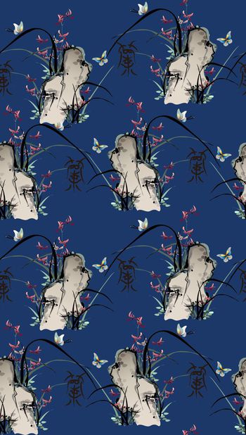 兰花印花华亿平台图片