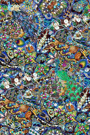 抽象印花华亿平台图片