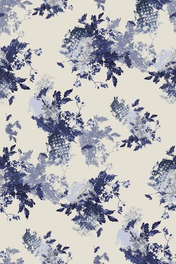 复古花卉印花华亿平台图片