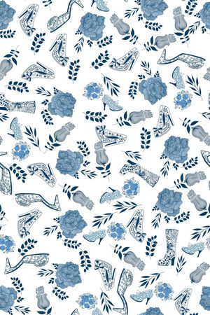 高跟鞋印花华亿平台图片