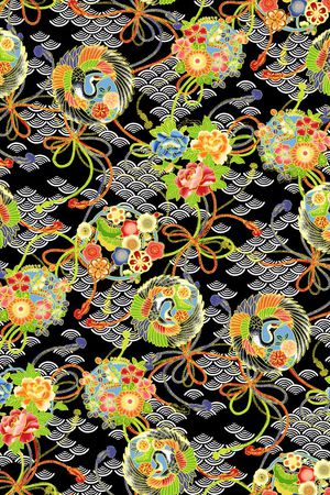 中国风印花华亿平台图片