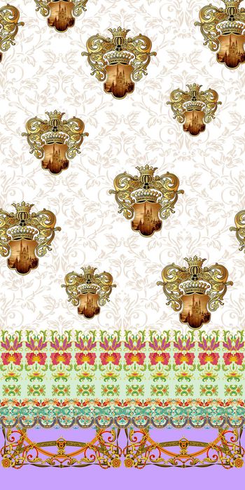 卷草纹印花华亿平台图片