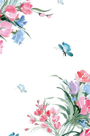 数码花卉类印花华亿平台图片